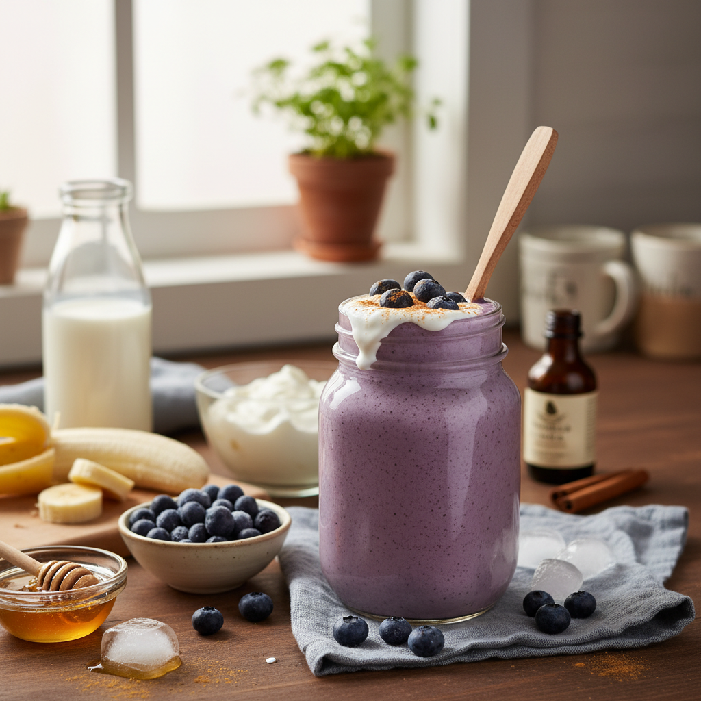 Blueberry Smoothie Recipe recipe photo - Blueberry Smoothie Recipe by Jan